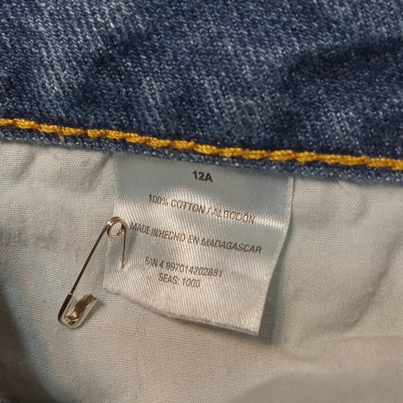 Vintage 90s Route 66 Jean Straight Mid Rise Girl 12A Fit 32x29 Dark Wash Blue - Picture 3 of 10